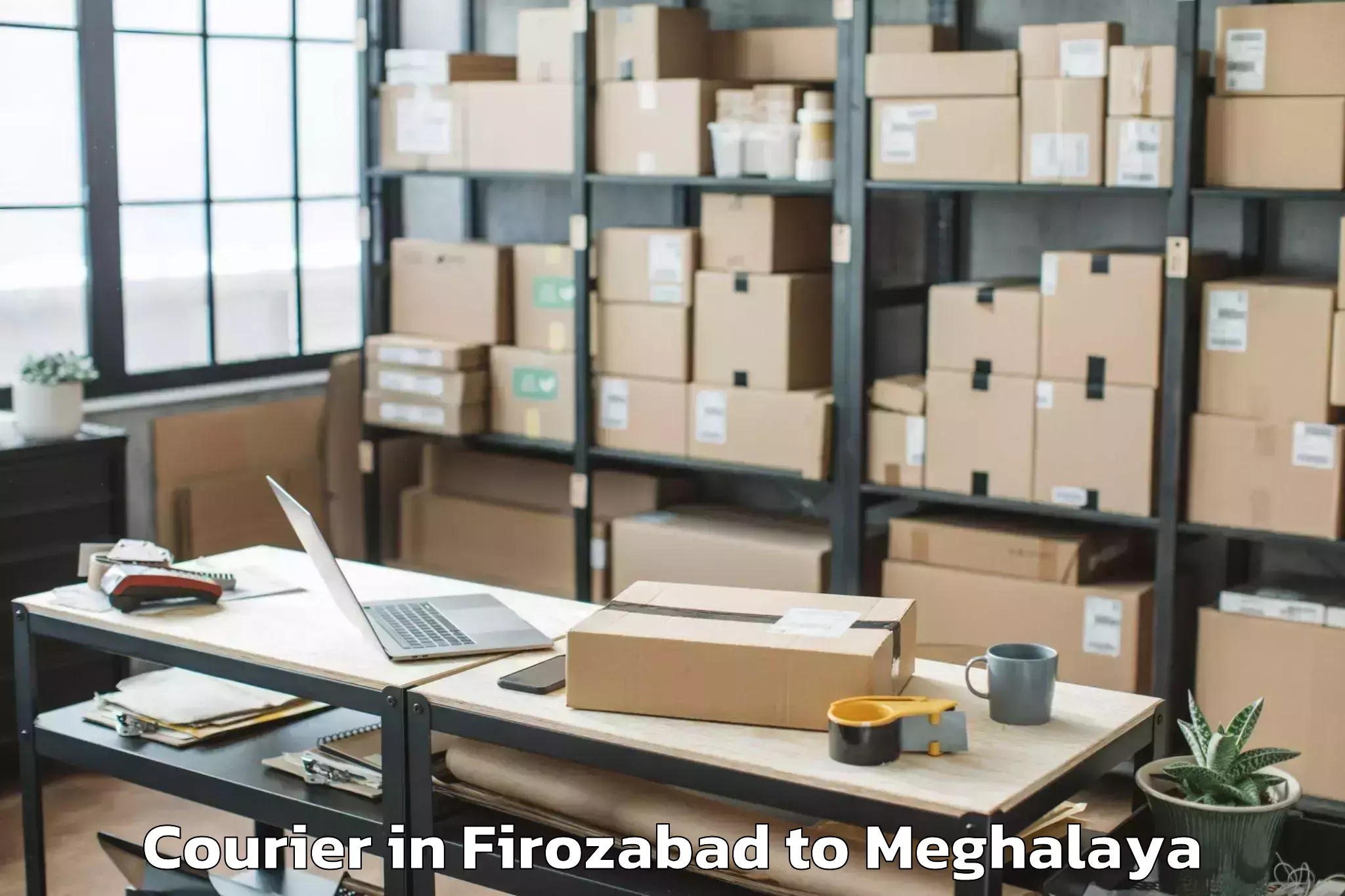 Hassle-Free Firozabad to Mawkynrew Courier